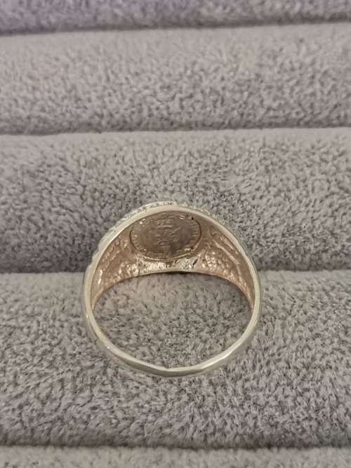 Silver Pesos Ring