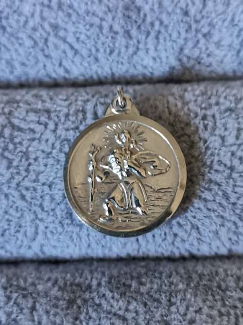 Silver St. Christopher Pendant