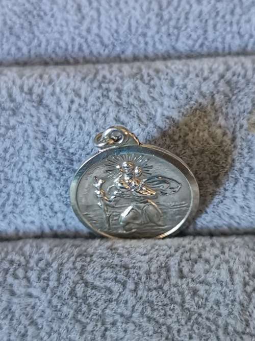 Silver St. Christopher Pendant