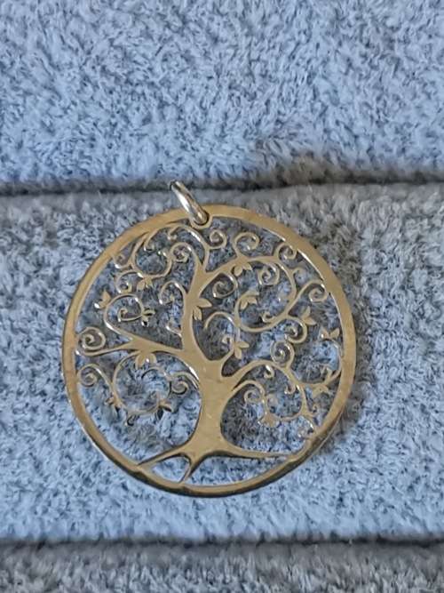 Silver Family Tree Pendant