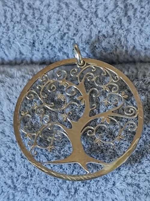Silver Family Tree Pendant