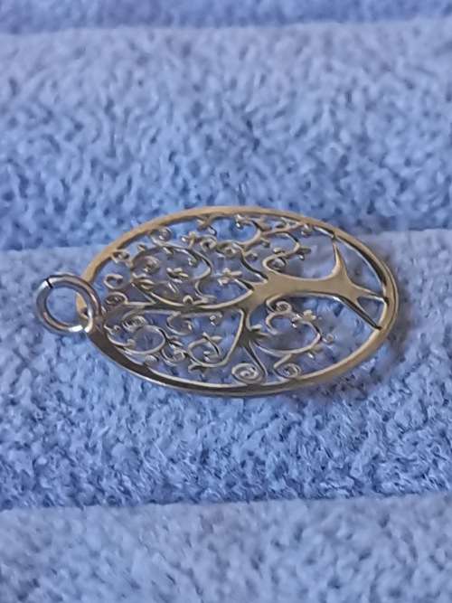 Silver Family Tree Pendant