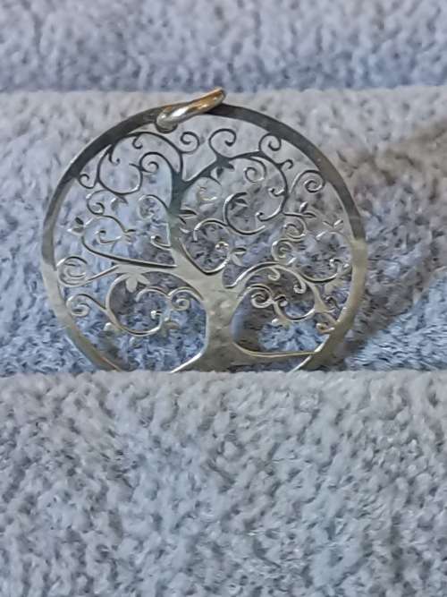 Silver Family Tree Pendant