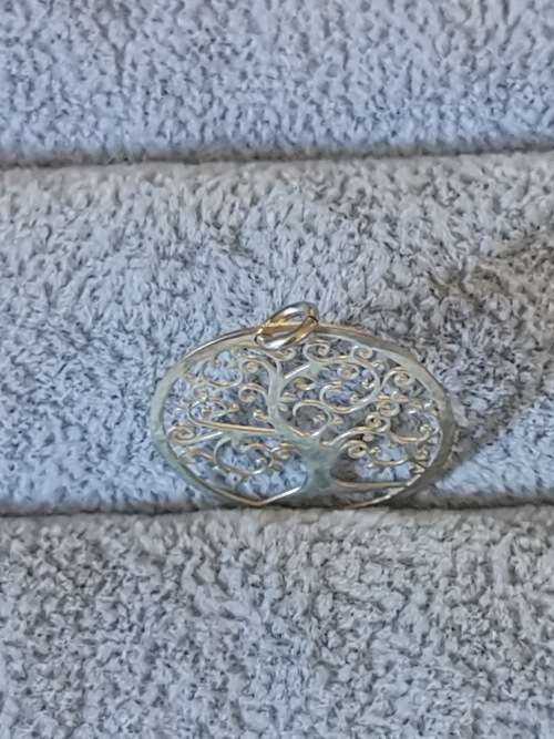 Silver Family Tree Pendant