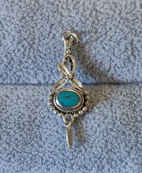 Silver Turquoise Pendant