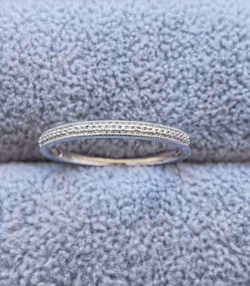 DISCOUNT!!! Silver Half Eternity Ring