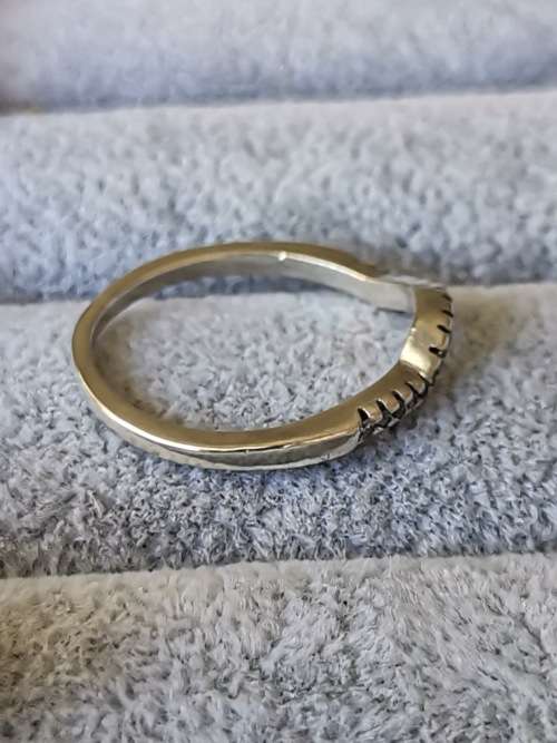 DISCOUNT!!! Silver Half Eternity Ring