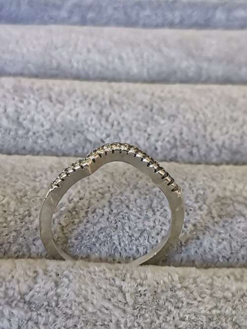 DISCOUNT!!! Silver Half Eternity Ring