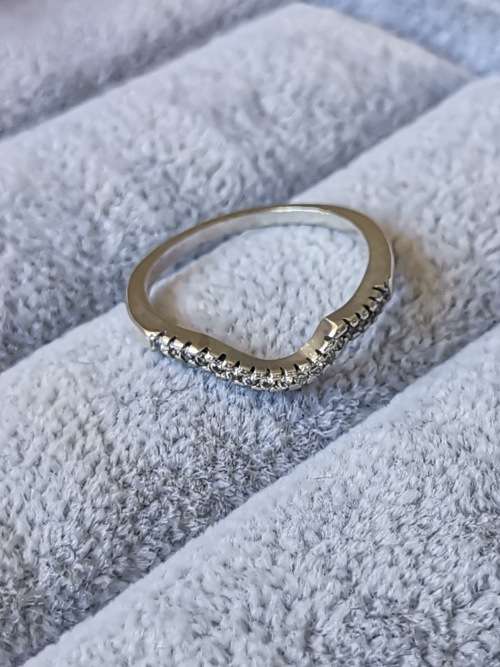DISCOUNT!!! Silver Half Eternity Ring