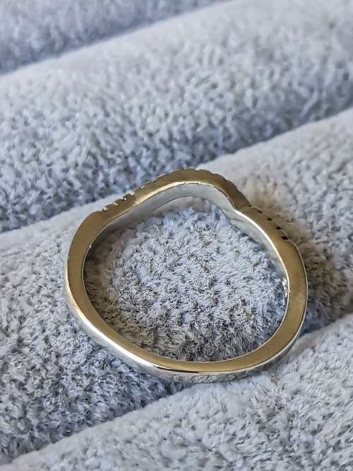 DISCOUNT!!! Silver Half Eternity Ring