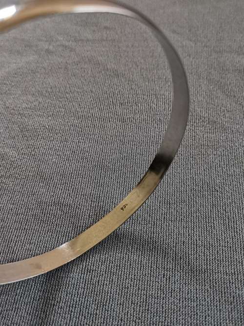 **R1 Auction**  Flat Silver Bangle