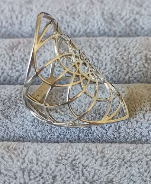 **R1 Auction**  Silver Statement Ring