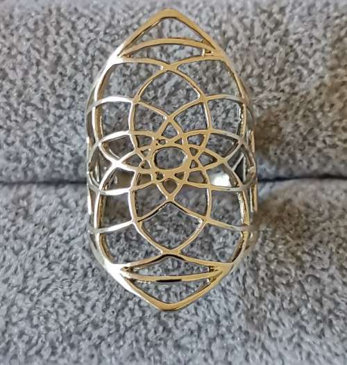 **R1 Auction**  Silver Statement Ring