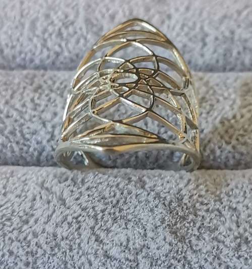 **R1 Auction**  Silver Statement Ring