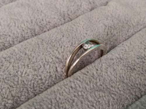 9ct White Gold Diamond Ring