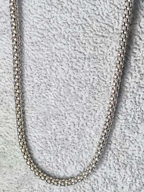 Silver Popcorn Chain