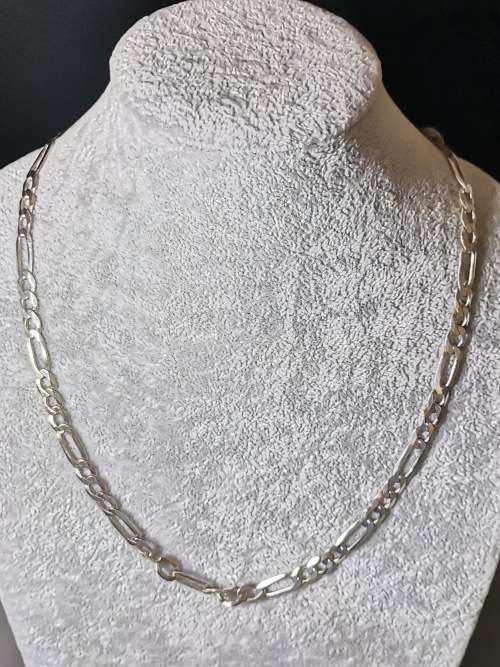 DISCOUNT!!! Big Silver Figaro Chain