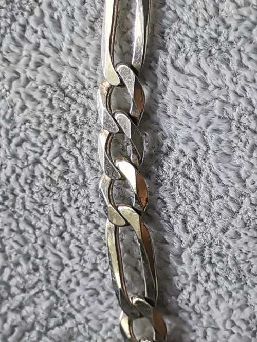 DISCOUNT!!! Big Silver Figaro Chain