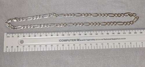 DISCOUNT!!! Big Silver Figaro Chain
