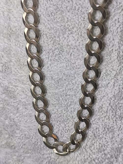 DISCOUNT!!! Big Silver Curb Chain