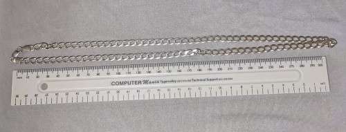 DISCOUNT!!! Big Silver Curb Chain