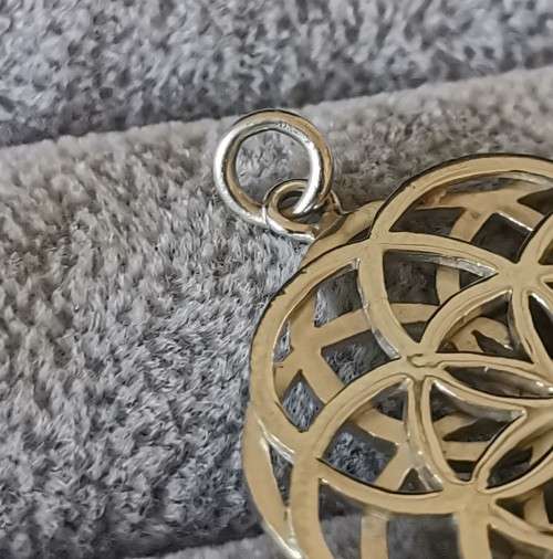 DISCOUNT!!! Silver Mandala Flower Of Life Pendant