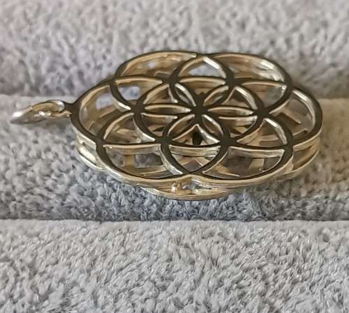 DISCOUNT!!! Silver Mandala Flower Of Life Pendant