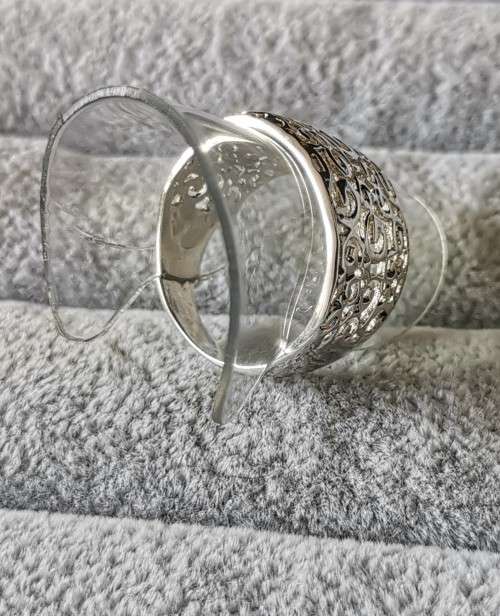 Detailed Silver Ring