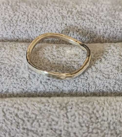 Curved Silver Ring