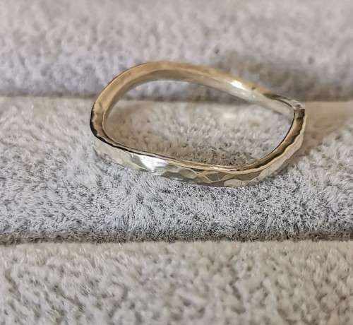 Curved Silver Ring