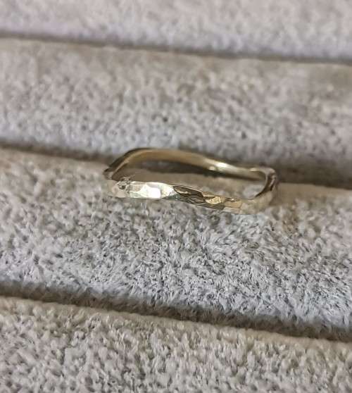 Curved Silver Ring