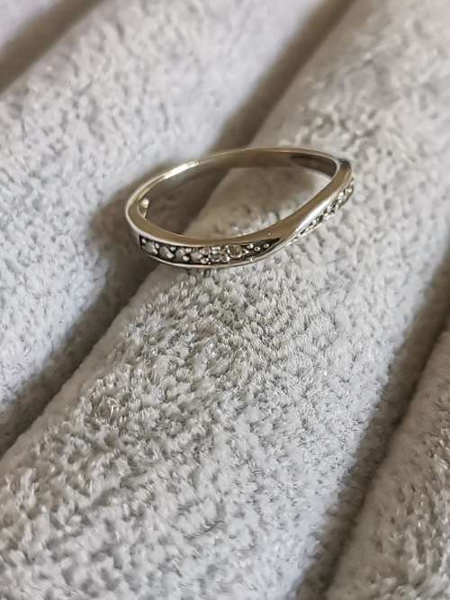 DISCOUNT!!! Silver Half Eternity Ring