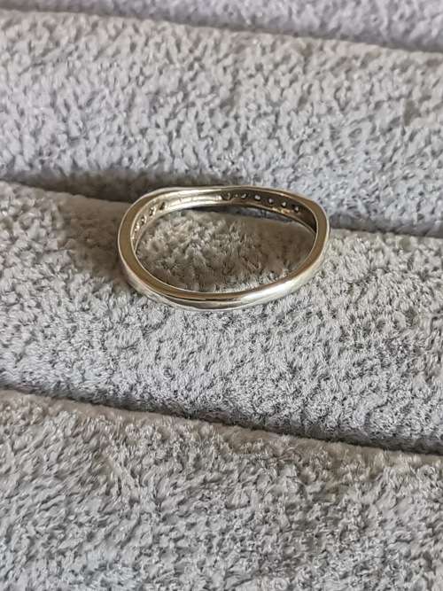 DISCOUNT!!! Silver Half Eternity Ring