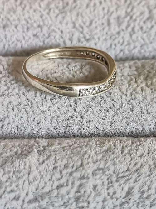 DISCOUNT!!! Silver Half Eternity Ring