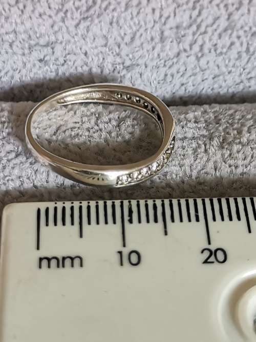 DISCOUNT!!! Silver Half Eternity Ring