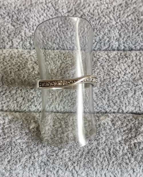 DISCOUNT!!! Silver Half Eternity Ring