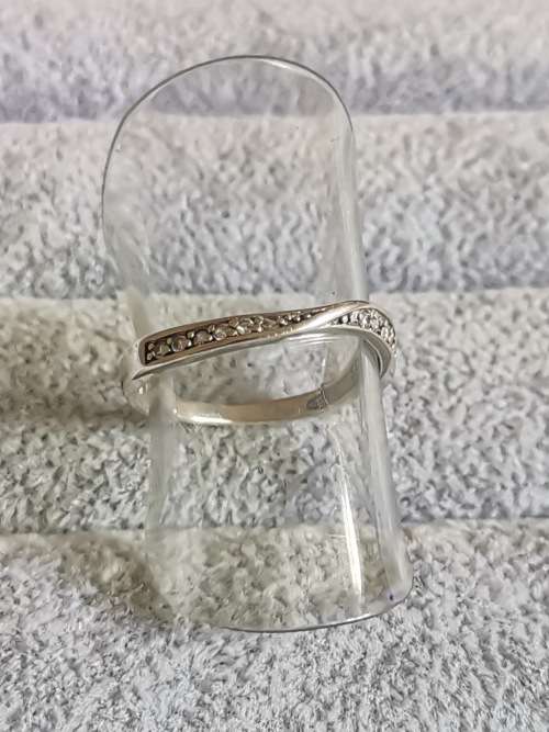 DISCOUNT!!! Silver Half Eternity Ring