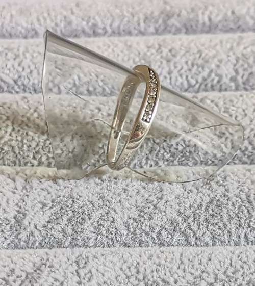 DISCOUNT!!! Silver Half Eternity Ring