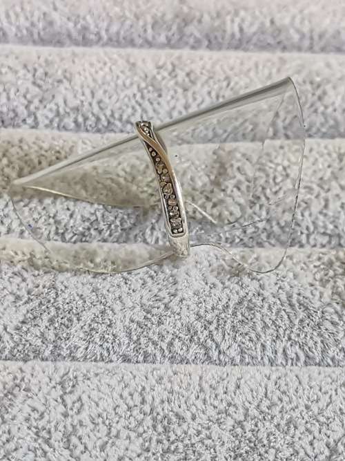 DISCOUNT!!! Silver Half Eternity Ring