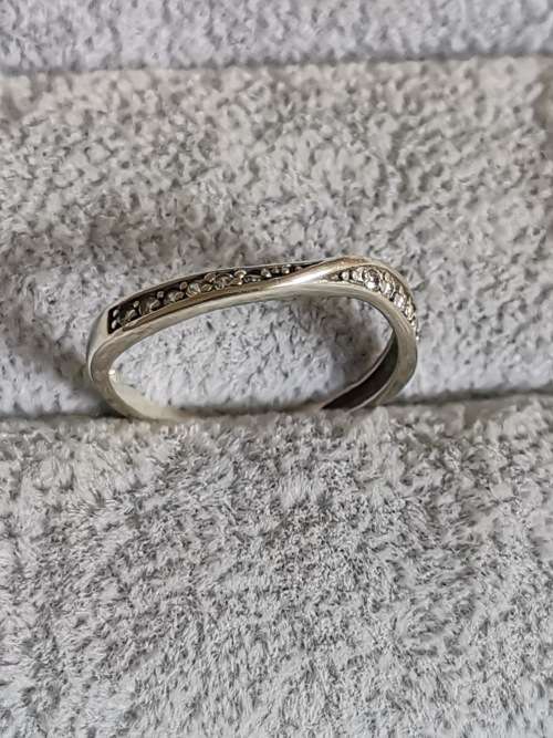 DISCOUNT!!! Silver Half Eternity Ring