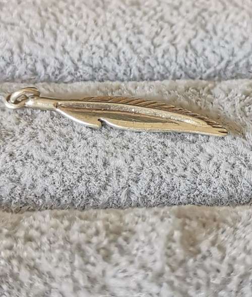 Silver Feather Pendant