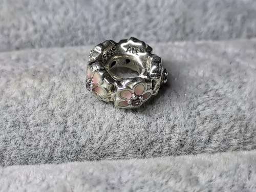Silver Pandora Flower Charm