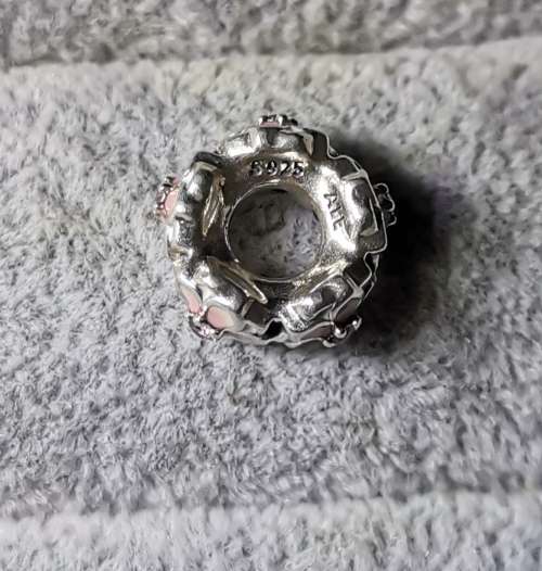 Silver Pandora Flower Charm