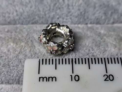 Silver Pandora Flower Charm