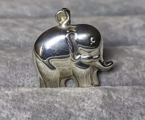 Silver Elephant Pendant