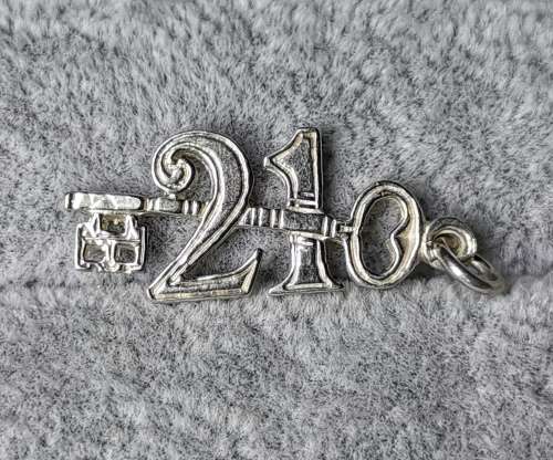 Silver 21 Key Pendant