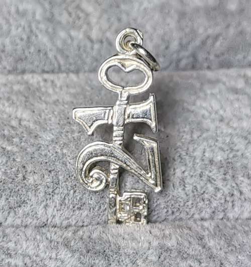 Silver 21 Key Pendant