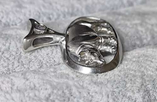 DISCOUNT!!! Silver rhino Pendant