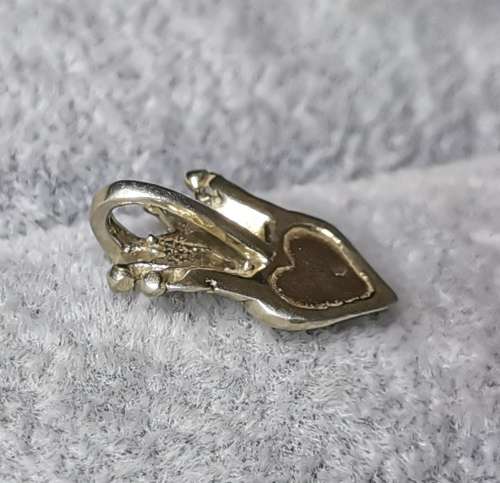 Silver Heart And Crown Pendant