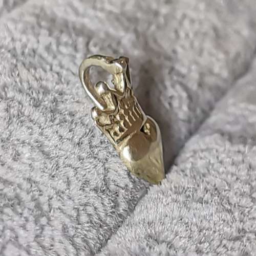 Silver Heart And Crown Pendant